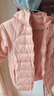鸭鸭（YAYA）儿童羽绒服轻薄男女童装秋冬男童小童中大童轻便冬装外套D 粉色 130 实拍图