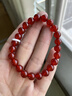 【红运当头】红玛瑙手串水晶玉髓玉石转运散珠子手镯经典红色手链 【平安红】红玛瑙8mm 16cm 实拍图