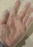 心织 一次性手套PVC食品级100装加厚透明防护烘焙餐饮家务厨房手套M码 实拍图