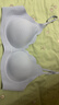 ubras花瓣杯软支撑文胸罩细肩带女士内衣女无钢圈聚拢奶盐蓝-背勾XL 实拍图