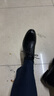 红蜻蜓男鞋系带商务鞋新款英伦男士皮鞋正装鞋男帮牛皮德比鞋WTA43334 黑色经典款 41 实拍图