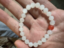 7000年和田玉手串羊脂白转运珠白玉手链 8mm高阶 实拍图