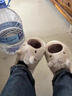 尤克达蒂（yookdd） 棉鞋女秋冬包跟居家可爱毛绒棉拖鞋可爱水豚加绒保暖外穿毛毛鞋 豚鼠棉鞋米色 36-37 实拍图
