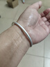 顺庆银楼古法银手镯哑光9999足银男女传承镯子饰品闭口素圈手镯送女友 古法20克60mm配证书 实拍图