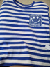 真维斯（Jeanswest）男童t恤短袖夏季新款儿童条纹海魂衫舒适夏装男孩夏天休闲上衣潮 蓝 J棒球运动 100 cm 实拍图