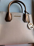 MICHAEL KORS新年礼物奢侈品MK女士包包MERCER手提斜挎风琴包中号 裸色/牛皮棕 实拍图