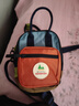 SHUKIKU方糖多功能迷你包儿童户外防泼水双肩包斜挎包手提旅游包经典橙红 实拍图