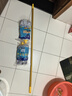 妙洁长杆拖把墩布自拧水拖把拖布棉线传统老式拖把水泥大理石地面圆拖 无纺布拖把1杆2头 实拍图