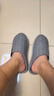 洁丽雅家居棉拖鞋男士2025新款家用秋冬季室内保暖大码抗菌防臭拖鞋女冬 浅灰 【99%抗菌 二代升级】 46-47 【适合45-46码】 实拍图