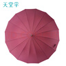 天堂 长柄加大雨伞半自动强抗风商务直杆伞晴雨伞65*16骨11013E探戈红 实拍图