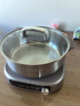 九阳（Joyoung）0涂层IH秒涮电火锅火锅专用锅电锅家用4-8人分体式可拆洗多功能电蒸锅不锈钢电煮锅6L火锅锅GN12 实拍图