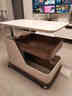 可移动茶几小推车边几多功能升降茶几小户型家用茶桌创意客厅边柜 黑箱体+胡桃 实拍图