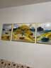 Sixpoetry 客厅装饰画现代简约沙发背景墙壁画轻奢三联晶瓷画大气高档挂画 福禄纳财（铝合金外框） 晶瓷画左右40*60+中间80*60亮面 实拍图