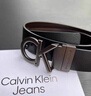 Calvin Klein Jeans男士商务休闲双面用ck字母金属扣孔腰带节日礼物HC0593 实拍图