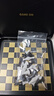 户外象棋磁性精致国际象棋比赛学习益智桌面收纳小铁盒中国象棋子 132*126*10mm国际象棋-黑色 实拍图