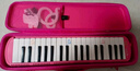奇美37键教学推荐 帆布软包 口风琴安喆（粉色、配吹奏说明） 实拍图