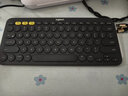 罗技（Logitech）时尚系列 K380 键盘 蓝牙办公键盘 无线键盘 女友 便携超薄键盘 笔记本键盘 黑灰色 实拍图