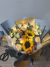 艾斯维娜鲜花速递向日葵混搭花束生日礼物全国同城配送 向日葵香槟韩式花束 实拍图