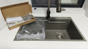 九牧王水槽大单槽304不锈钢水槽厨房洗菜盆一体盆大单槽洗碗池 68X45枪灰色(抽拉龙头套餐) 实拍图