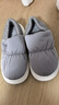 朴西冬季可外穿羽绒布防水包跟女士棉拖鞋室内保暖两穿 太空灰 42-43 实拍图