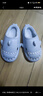 LATE TIME儿童棉拖鞋秋冬女童室内静音防水防滑棉拖鞋家居亲子宝宝鲨鱼棉鞋 雾霾蓝 内长17cm 【170】适合脚长约16cm 实拍图