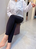笙格儿 保暖裤秋裤女德绒双面加绒秋冬线裤可外穿无痕高腰显瘦打底裤女 黑色 L(105-130斤） 实拍图