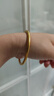 周六福素韵5G工艺黄金手镯女古法金镯子计价AW107851 约10.42g 58mm 实拍图