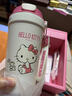 杯具熊（BEDDYBEAR）双饮咖啡保温杯带吸管水杯高颜值便携车载杯子500ml心气kitty 实拍图