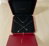 卡地亚（Cartier）DIAMANTS LÉGERS项链小号18K玫瑰金钻石0.09ct项链 送女友礼物 18K黄金B7215800 实拍图