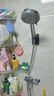 九牧（JOMOO）花洒喷头全套家用增压洗澡淋浴莲蓬头热水器手持淋雨花洒软管套装 三功能增压大面板S175033 实拍图