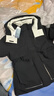 坦博尔羽绒服女短款时尚潮流可脱卸帽百搭保暖外套550388T 黑色 155  实拍图