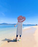 蕉下（beneunder）防晒服长款女冰丝凉感海边沙滩透气全身防晒AL90224银河灰M 实拍图