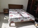 全友家居 胡桃木色实木床多功能现代简约主卧室双人大床1.5x2米家具 实拍图
