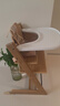 Nuskin宝宝餐椅六件套实木橡木成长椅多功能儿童座椅婴儿高脚椅套装木色 实拍图