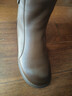 百丽（Belle）舒适瘦瘦休闲靴女2025冬新款商场同款羊皮复古靴B7E1DDD5 棕色-绒里 40 (250mm) 实拍图