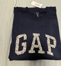 GAP男女装2025秋季新款logo纯棉宽松圆领长袖T恤休闲上衣 海军蓝 L (175/96A)亚洲尺码【偏大,建议拍小一码】 实拍图