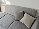 源氏木语布艺沙发床简易客厅两用多功能折叠床北欧小户型三人沙发 亚麻灰 实拍图