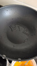 三禾0涂层炒锅无涂层不粘锅304钛不锈钢电磁炉通用炒菜锅32cmLC32S16 实拍图