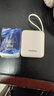 HYUNDAI现代小方砖自带线充电宝小巧便携10000毫安3c认证可带上飞机迷你超大容量超级快充移动电源国标2万 白色【超mini自带双线丨22.5W快充】 实拍图