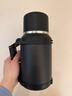 苏泊尔（SUPOR）保温壶大容量不锈钢72小时暖水壶热水瓶户外旅行壶便携车载杯子 儒雅黑1.2L【304不锈钢+茶滤+背带】 实拍图