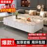 尚蒂岚岩板茶几客厅小户型家用小茶几轻奢高级感落地长方形电视柜组合 120*60【加厚】雪山白岩板|白柜 实拍图