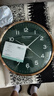 康巴丝（Compas）挂钟客厅 欧式摆钟创意时钟 卧室石英钟表挂墙 C3245 绿色 36cm 实拍图