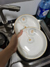 陶瓷碗家用喜庆乔迁新居碗碟餐具套装岁月静好饭碗 岁月静好2个装圆盘【7英寸】 实拍图