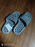 宜然拖浴室拖鞋漏水镂空款防滑软底厚底漏水澡堂洗澡居家用凉拖鞋 灰色 40-41 实拍图