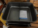 美的（Midea）火锅专用锅超速沸电火锅鸳鸯锅分体式多功能锅电煮锅0氟钛陶8L电热锅多用途锅HGS3528S1 实拍图