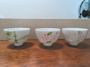 苏氏陶瓷（SUSHI CERAMICS）功夫茶杯手绘百花陶瓷个人杯子薄胎瓷主人杯节日礼盒 实拍图