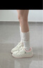 卡帕（Kappa）女鞋秋季2025新款透气小白鞋子女款休闲运动板鞋女潮鞋 奶茶粉 38 实拍图