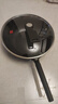 三禾微纳无涂层不粘炒锅可立盖炒菜锅无油烟含钛锅具32cm天穹黑配钢铲 实拍图