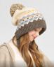 卡蒙（Kenmont）可爱彩色提花毛球毛线帽女加绒窄围巾一体护耳保暖针织帽9561 实拍图