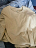 优衣库男装女装柔软圆领T恤/休闲长袖上衣25秋冬新款479783 31 米色 XS /160/76A 实拍图